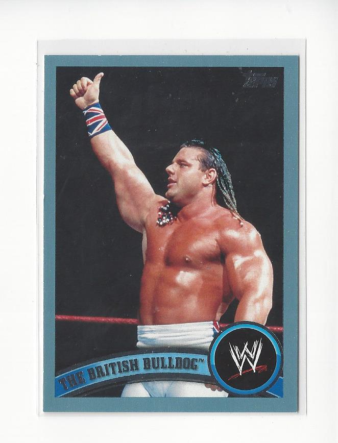 2011 Topps WWE Blue #90 The British Bulldog
