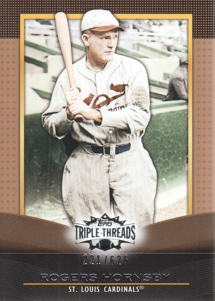2011 Topps Triple Threads Sepia #76 Rogers Hornsby