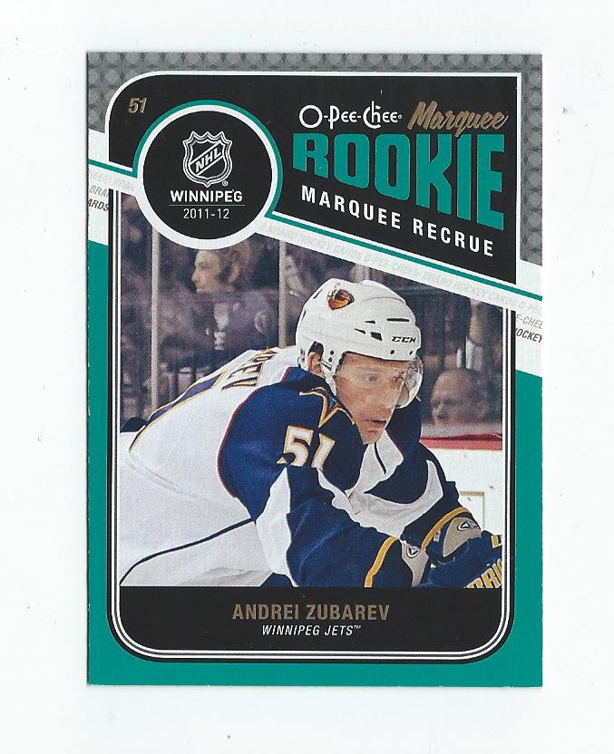 2011-12 O-Pee-Chee #596 Andrei Zubarev RC