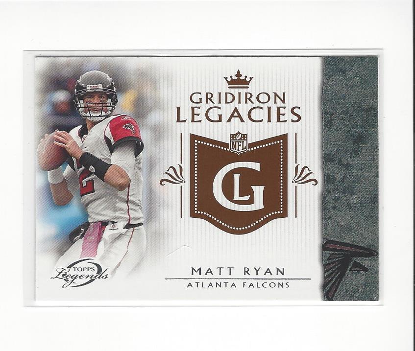 2011 Topps Legends Gridiron Legacies #GLMR Matt Ryan