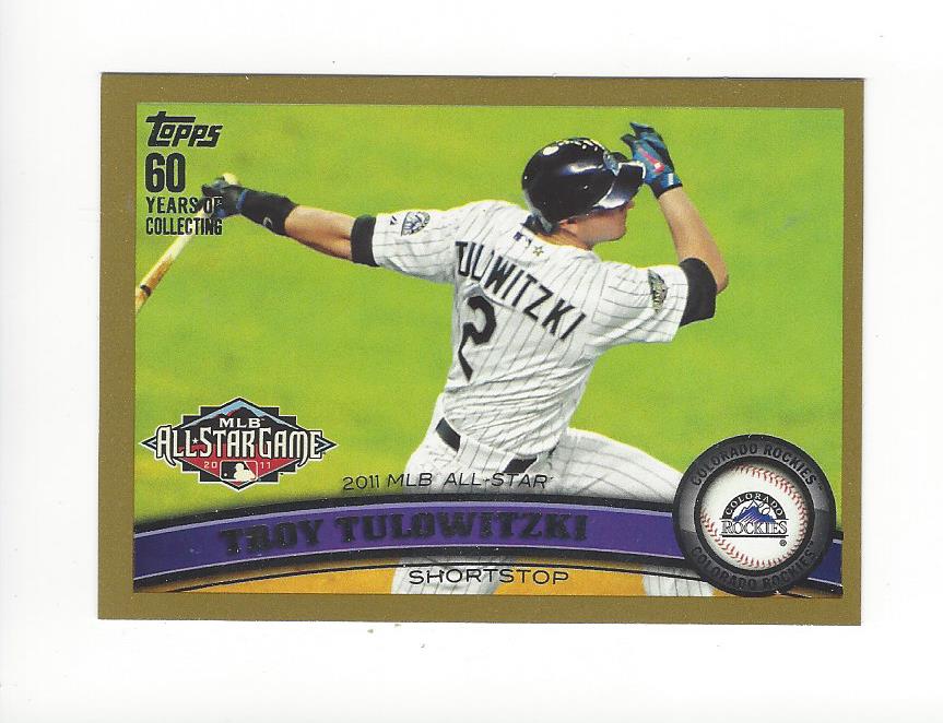 2011 Topps Update Gold #US162 Troy Tulowitzki