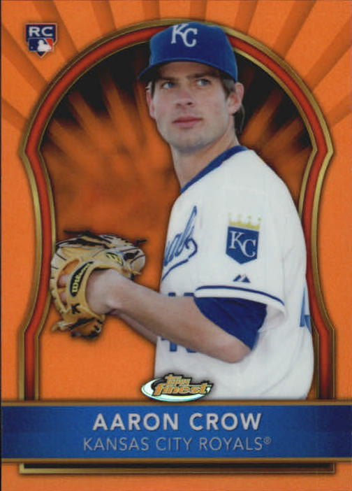 2011 Finest Orange Refractors #96 Aaron Crow