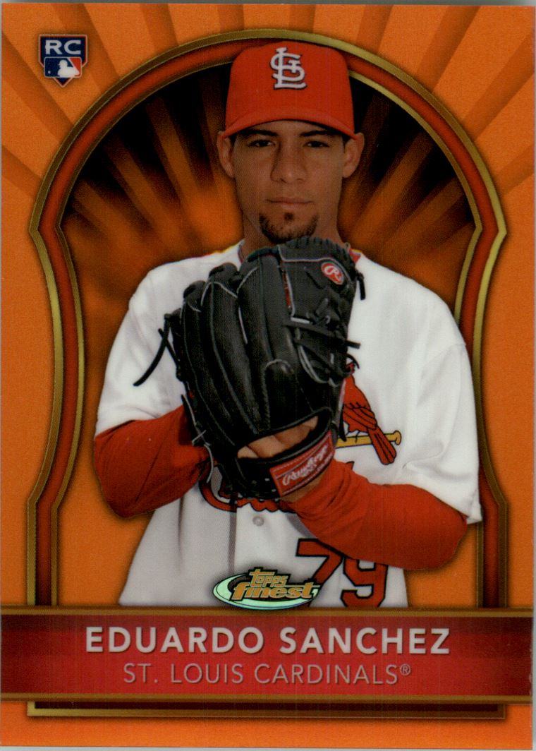 2011 Finest Orange Refractors #99 Eduardo Sanchez