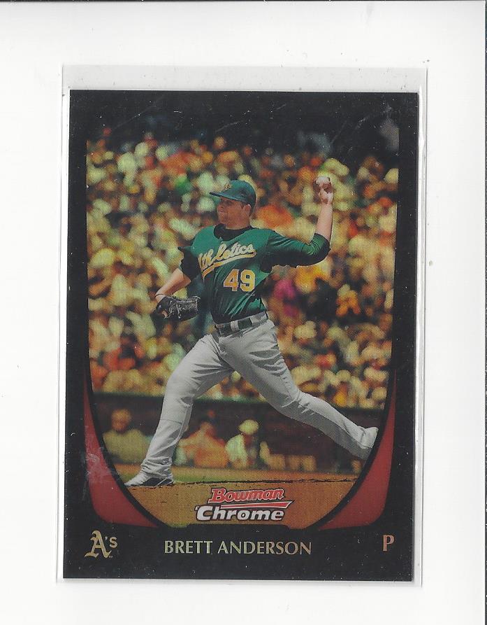 2011 Bowman Chrome Refractors #40 Brett Anderson