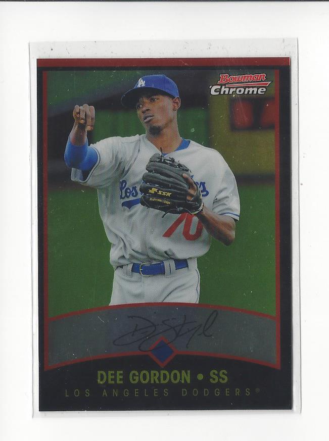 2011 Bowman Chrome Throwbacks #BCT2 Dee Gordon