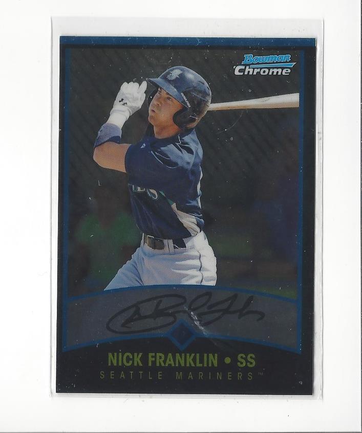 2011 Bowman Chrome Throwbacks #BCT4 Nick Franklin