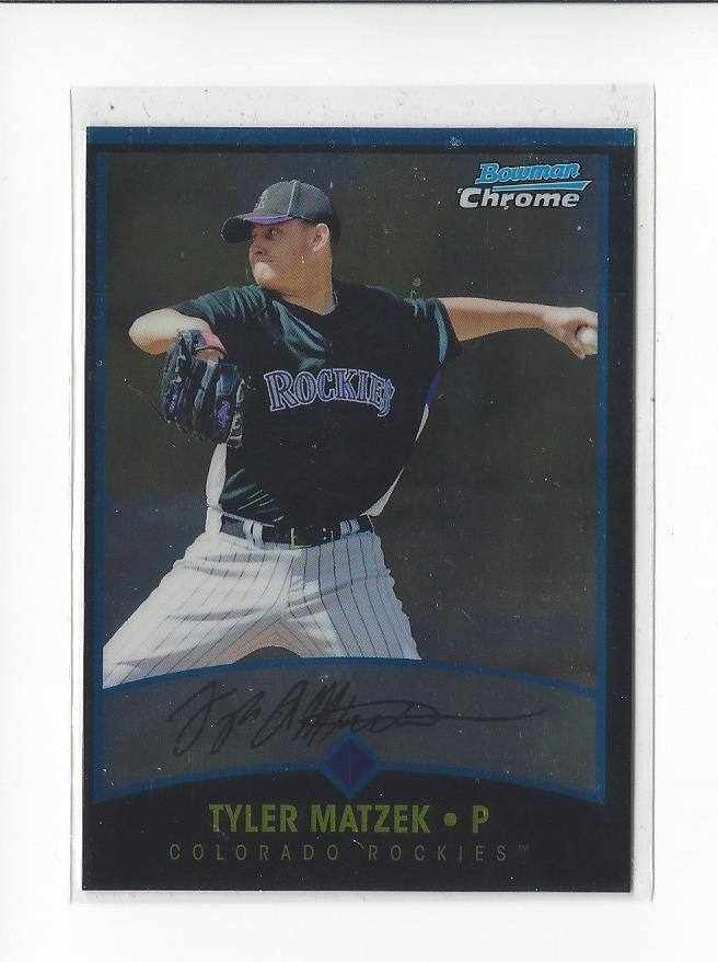 2011 Bowman Chrome Throwbacks #BCT9 Tyler Matzek