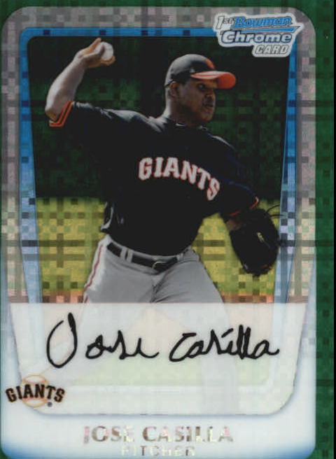 2011 Bowman Chrome Prospects Green X-Fractors #BCP116 Jose Casilla
