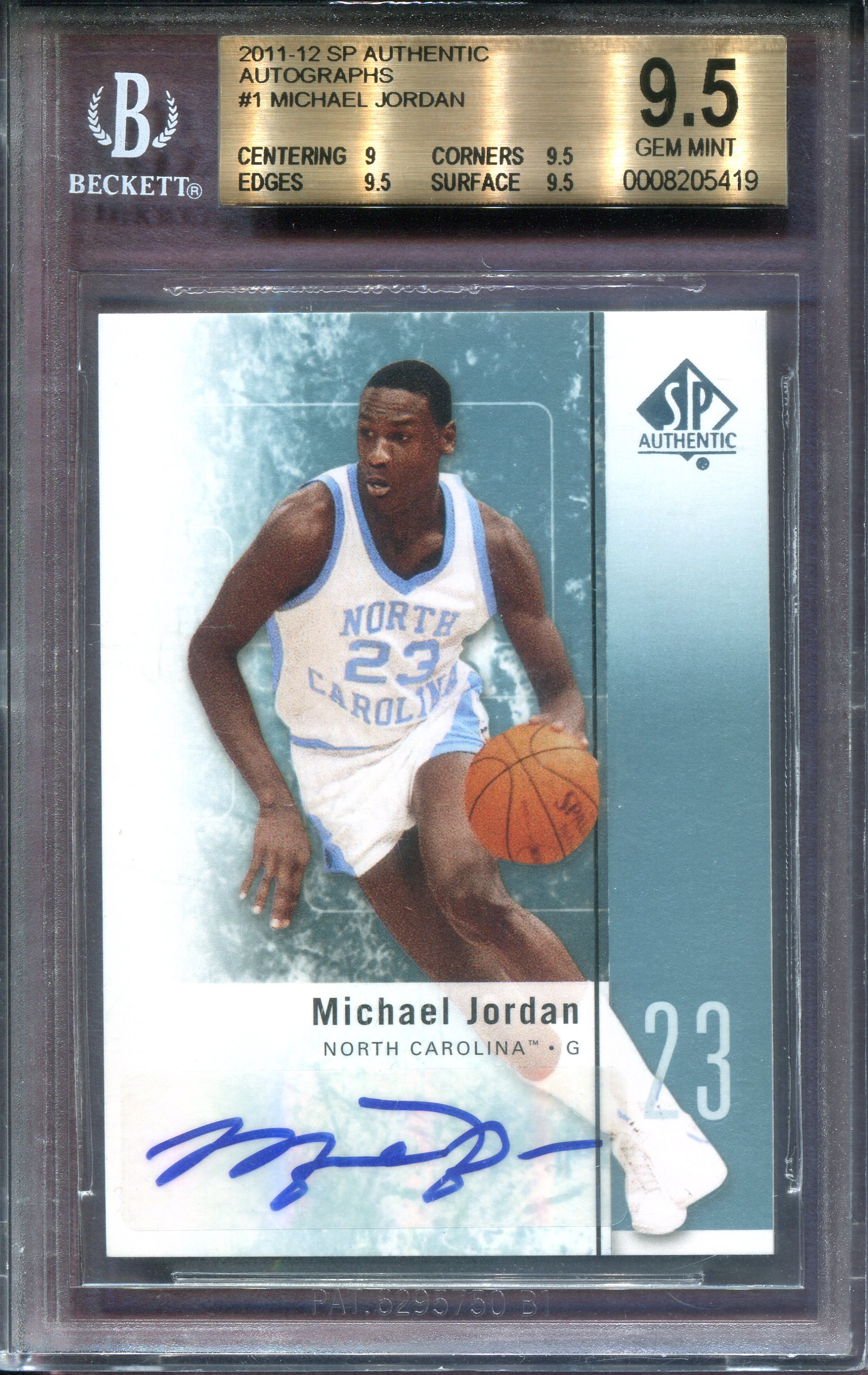 2013 SP Authentic Buyback Autograph Michael Jordan 1998 Sp Authentic 1/1