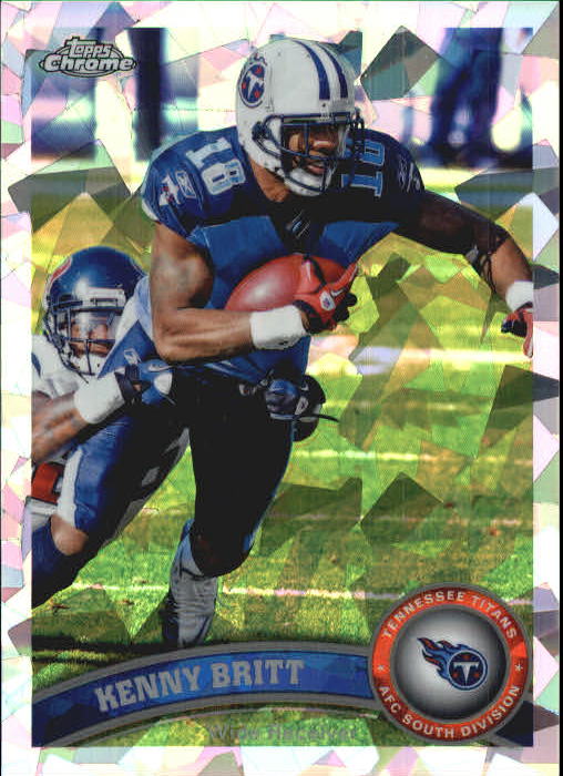2011 Topps Chrome Crystal Atomic Refractors #45 Kenny Britt