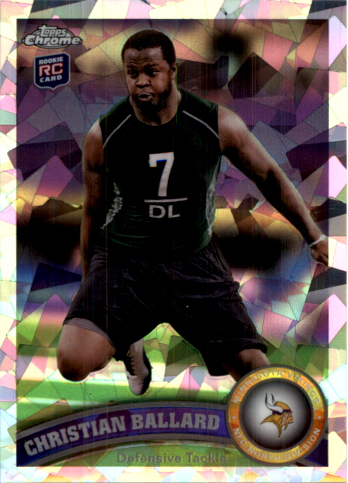 2011 Topps Chrome Crystal Atomic Refractors #167 Christian Ballard