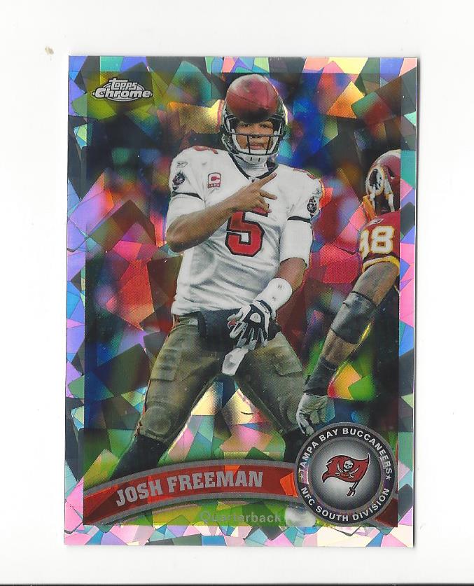 2011 Topps Chrome Crystal Atomic Refractors #177 Josh Freeman
