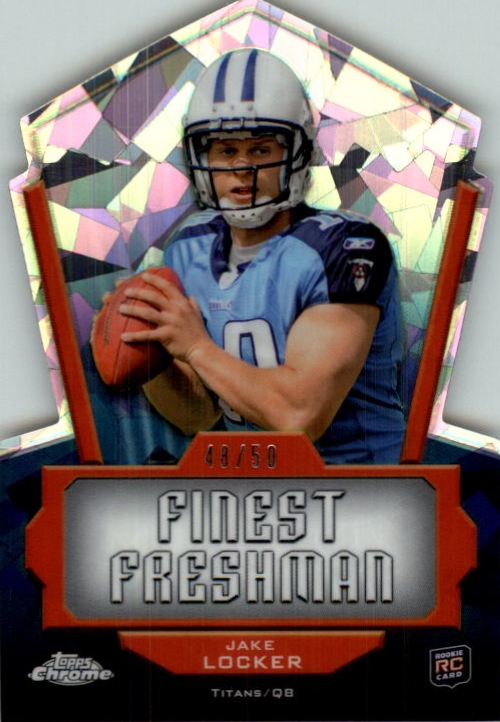 2011 Topps Chrome Finest Freshman Crystal Atomic Refractors #FFJL Jake Locker