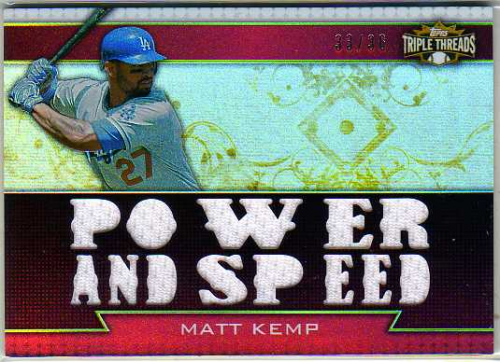 2011 Topps Triple Threads Relics #TTR123 Matt Kemp