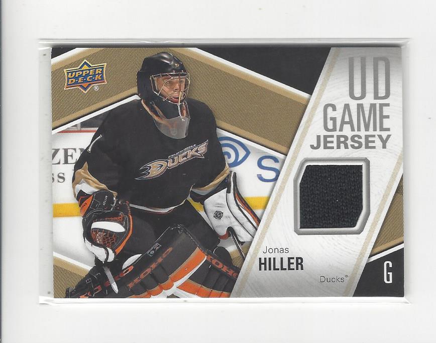2011-12 Upper Deck Game Jerseys #GJHI Jonas Hiller F