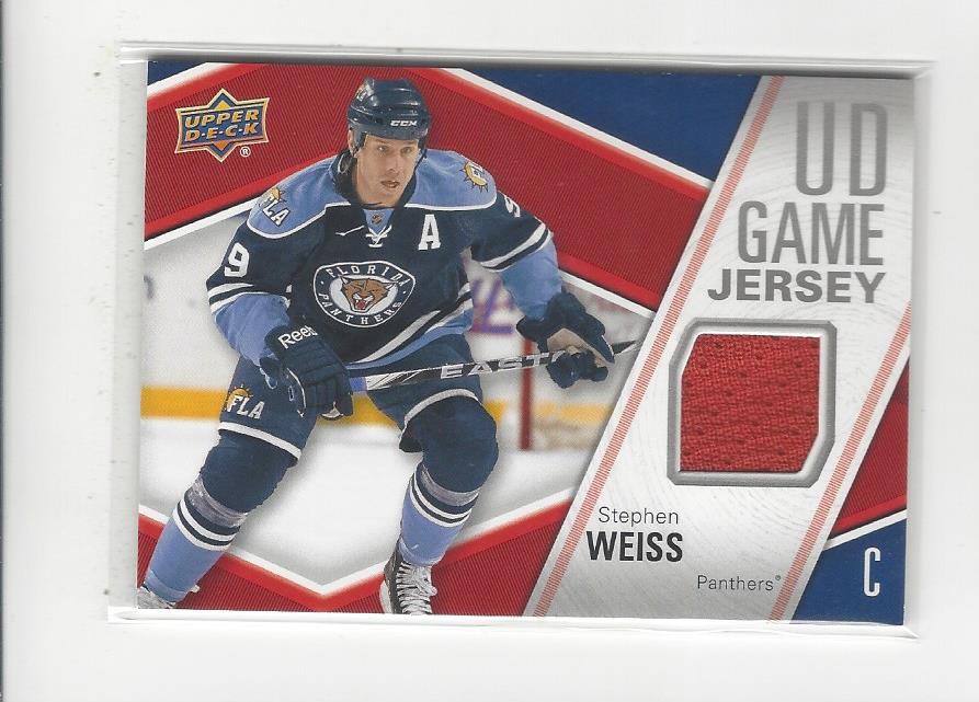 2011-12 Upper Deck Game Jerseys #GJSW Stephen Weiss E