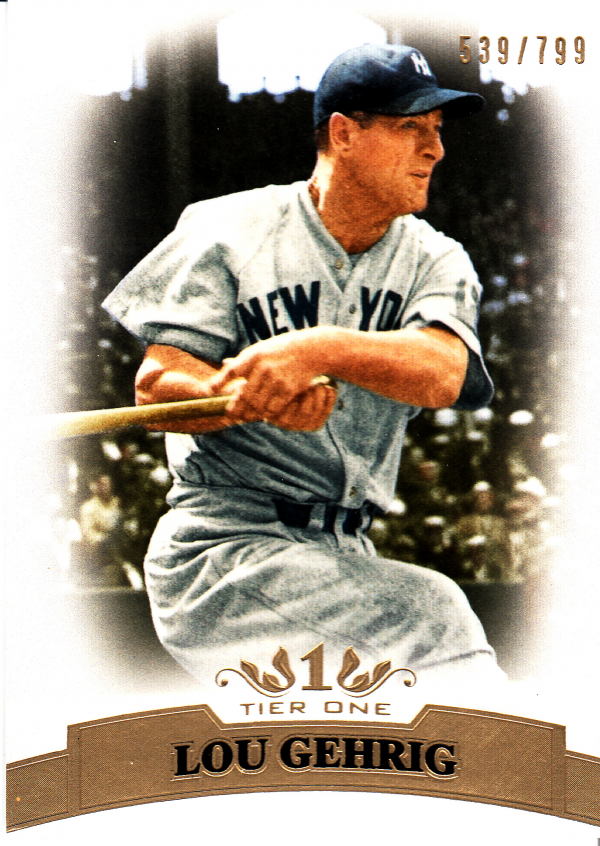 2011 Topps Tier One #4 Lou Gehrig
