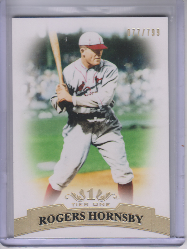 2011 Topps Tier One #70 Rogers Hornsby