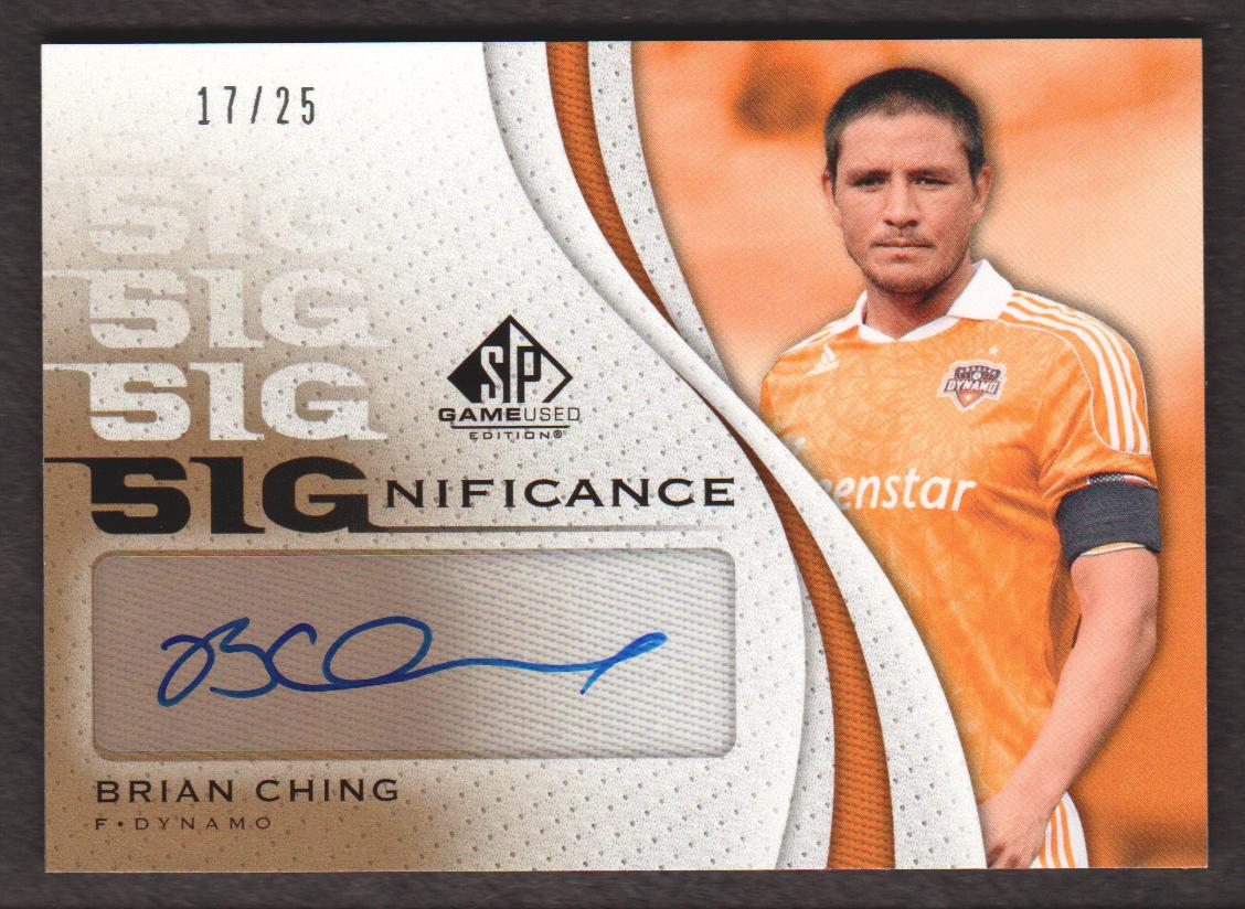 2011 SP Game Used SIGnificance #CH Brian Ching/25