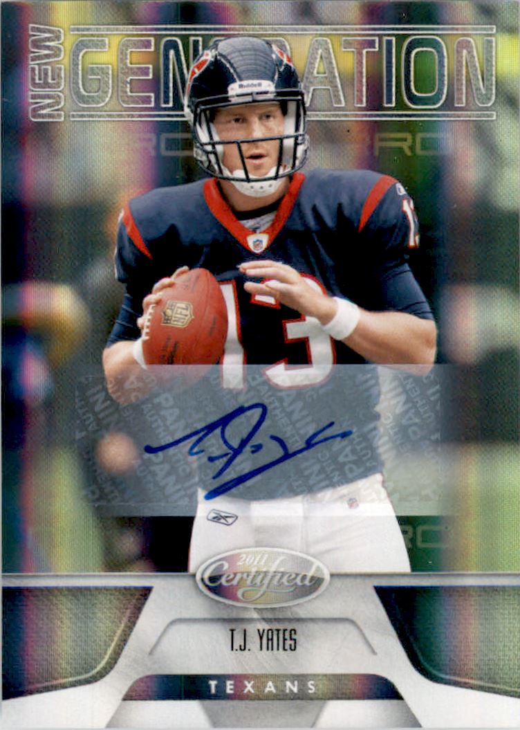 2011 Certified Mirror Gold Signatures #243 T.J. Yates