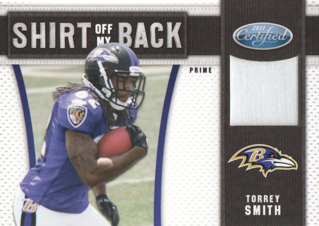 2011 Certified Shirt Off My Back Materials Prime #26 Torrey Smith