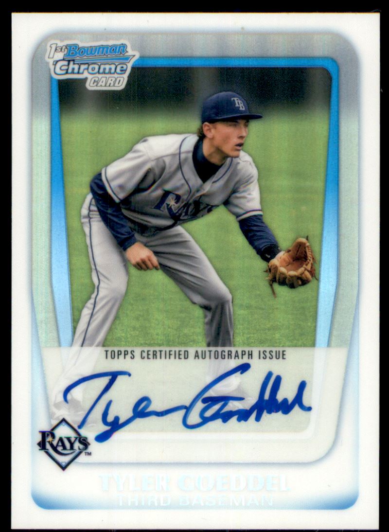 2011 Bowman Chrome Draft Prospect Autographs Refractors #TG Tyler Goeddel