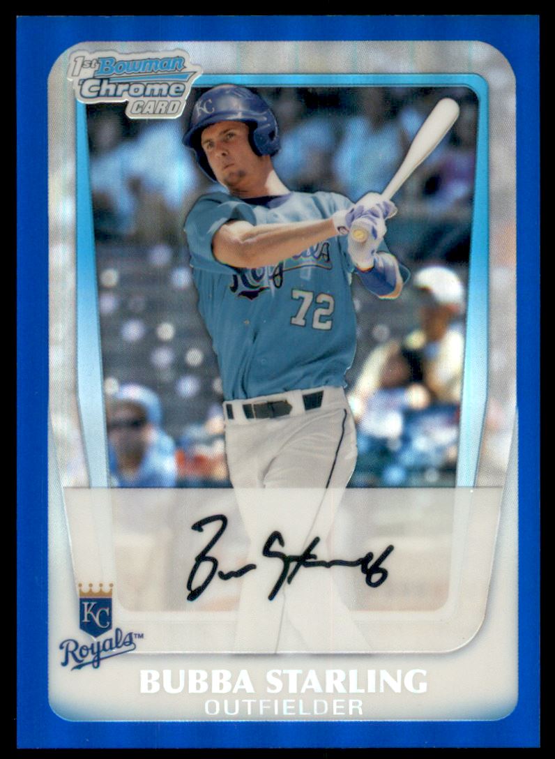 2011 Bowman Chrome Draft Prospects Blue Refractors #BDPP82 Bubba Starling