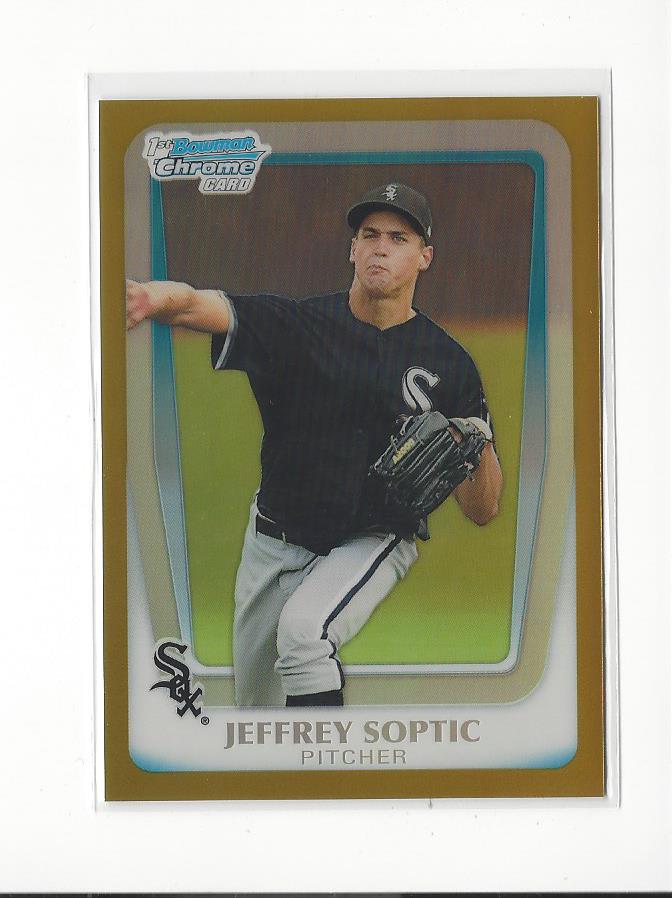 2011 Bowman Chrome Draft Prospects Gold Refractors #BDPP79 Jeffrey Soptic