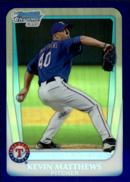 2011 Bowman Chrome Draft Prospects Purple Refractors #BDPP57 Kevin Matthews