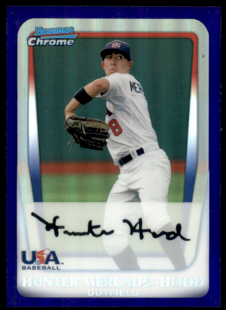 2011 Bowman Chrome Draft Prospects Purple Refractors #BDPP101 Hunter Mercado-Hood