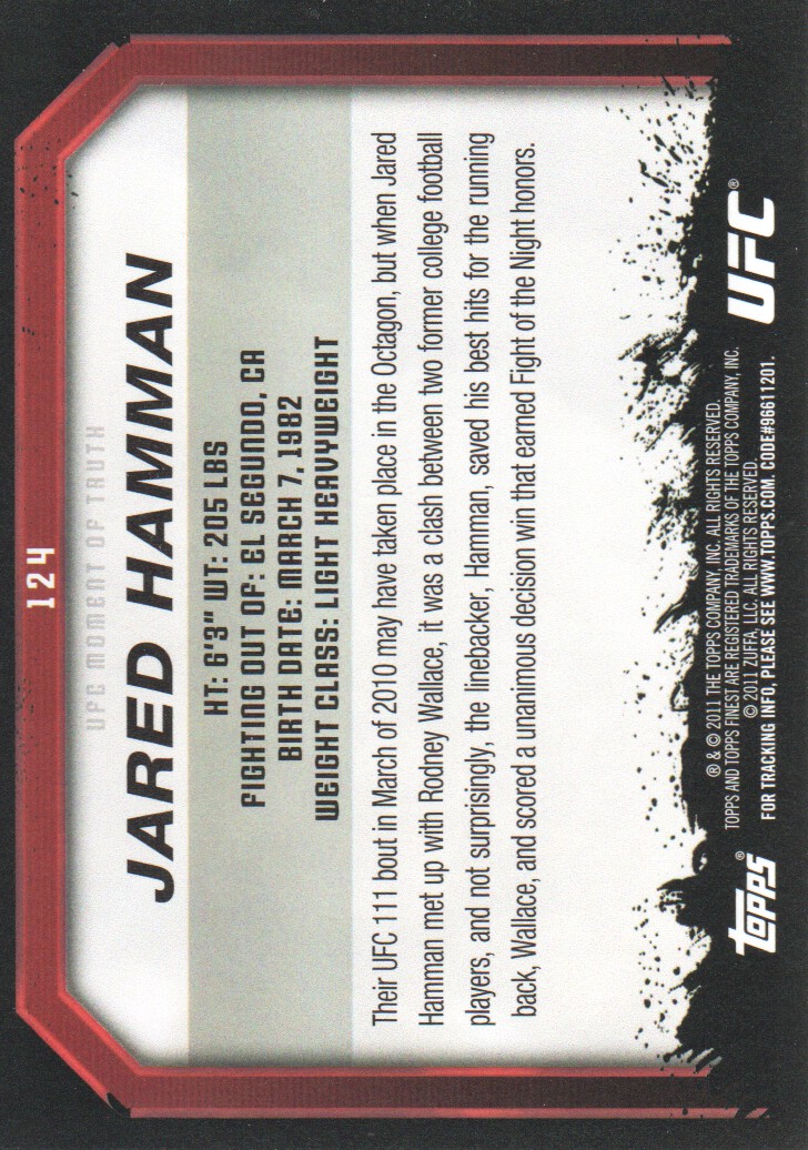 2011 Topps UFC Moment of Truth BASE MMA Cards Pick from List - Picture 151 of 275