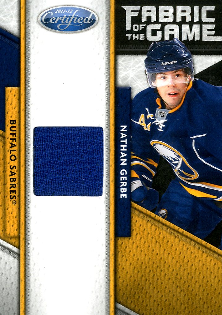 2011-12 Certified Fabric of the Game #22 Nathan Gerbe/399