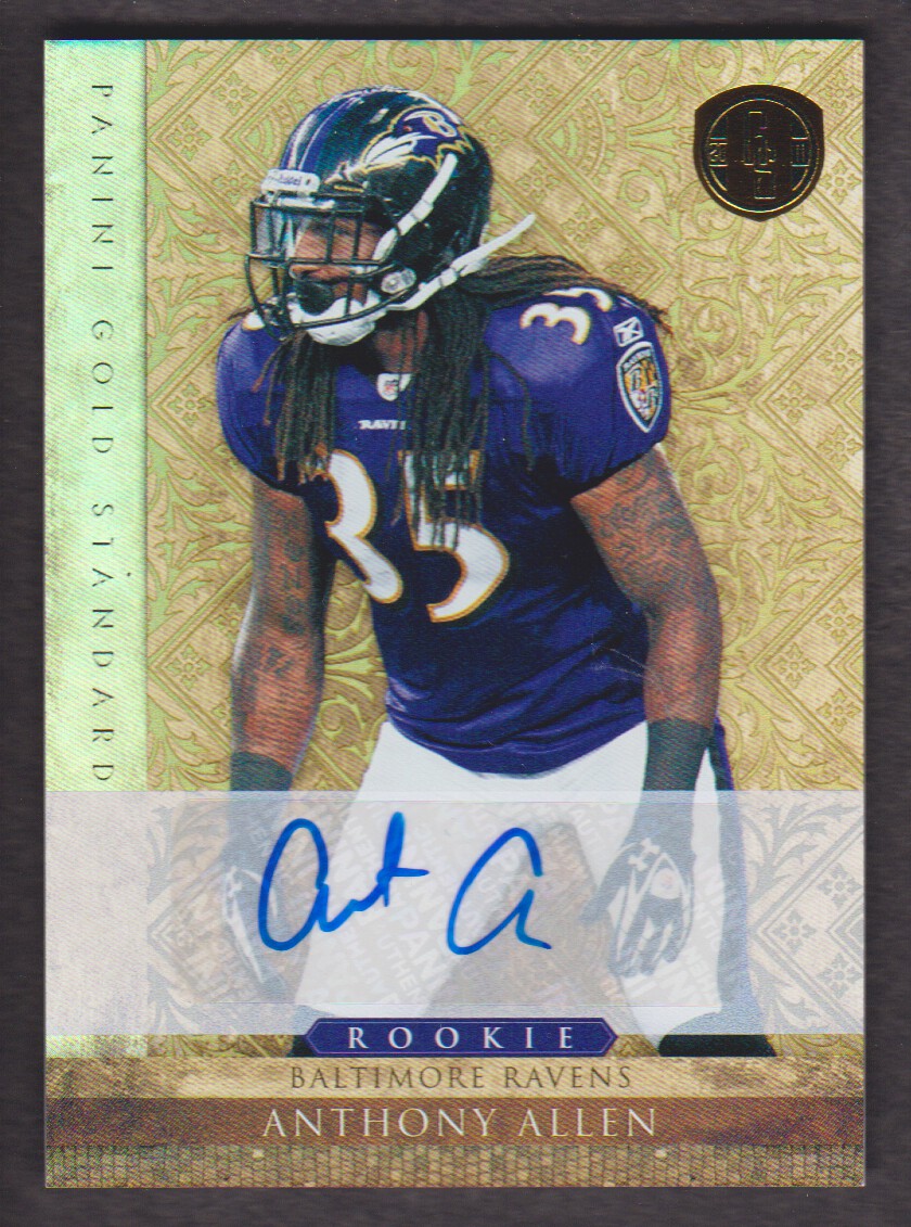 2011 Panini Gold Standard Autographs Gold #158 Anthony Allen/25