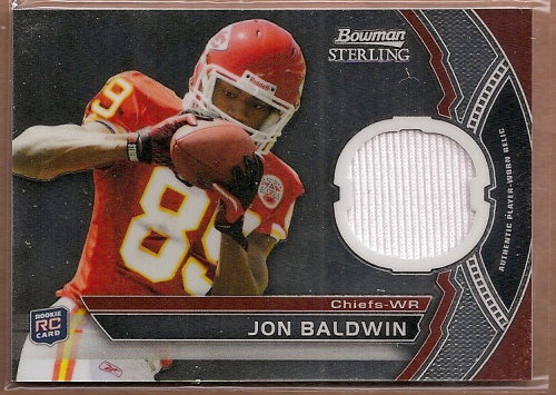 2011 Bowman Sterling #BSRJB Jon Baldwin JSY RC