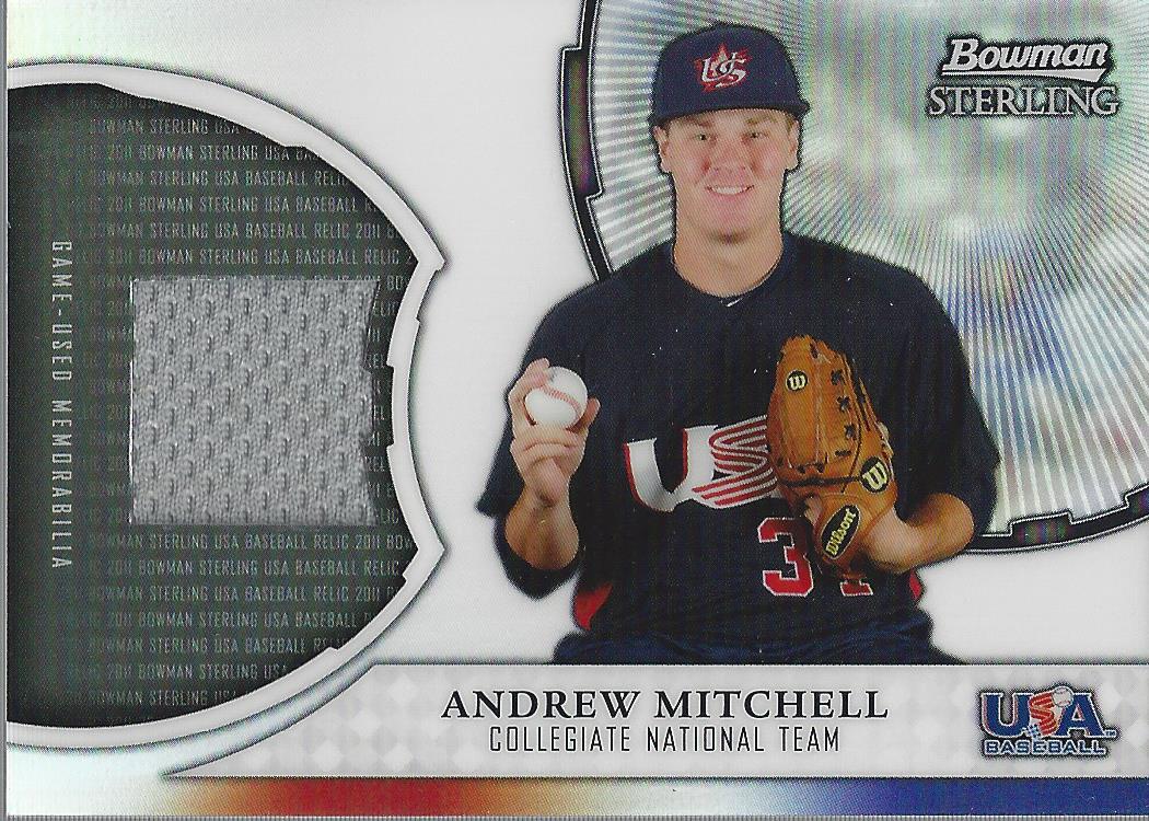 2011 Bowman Sterling USA Baseball Relics #AM Andrew Mitchell