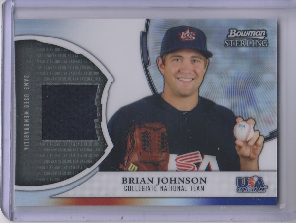 2011 Bowman Sterling USA Baseball Relics #BJ Brian Johnson