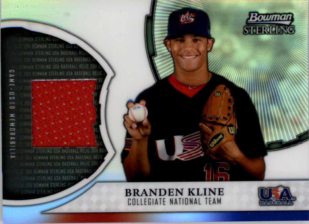 2011 Bowman Sterling USA Baseball Relics #BK Branden Kline
