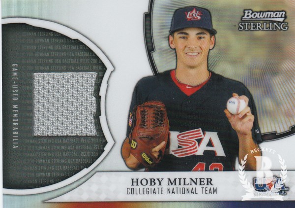 2011 Bowman Sterling USA Baseball Relics #HM Hoby Milner