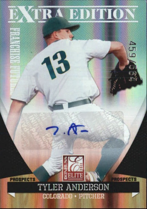 2011 Donruss Elite Extra Edition Franchise Futures Signatures #8 Tyler Anderson
