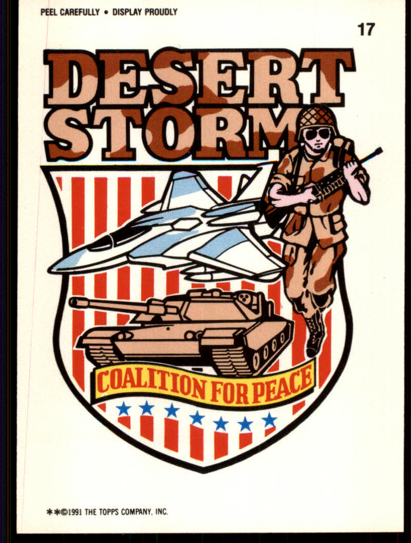 Desert Storm (1991 Topps) "Stickers" Insert Cards #1 to #44 - Picture 20 of 62