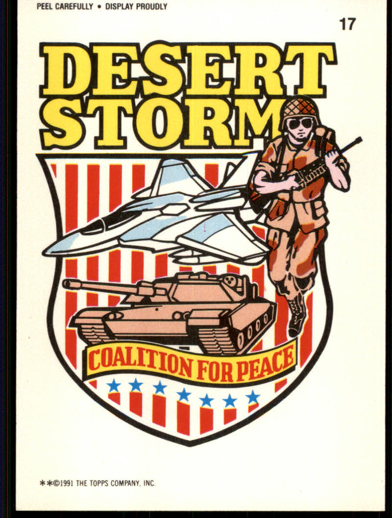 Desert Storm (1991 Topps) "Stickers" Insert Cards #1 to #44 - Picture 22 of 62