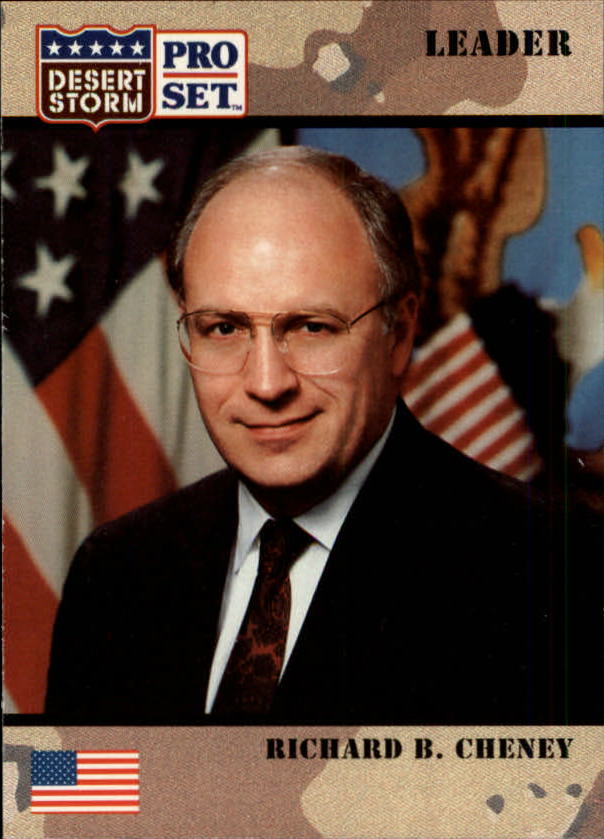 1991 Pro Set Desert Storm #80 Richard B. Cheney/Secretary Of Defense, U ...