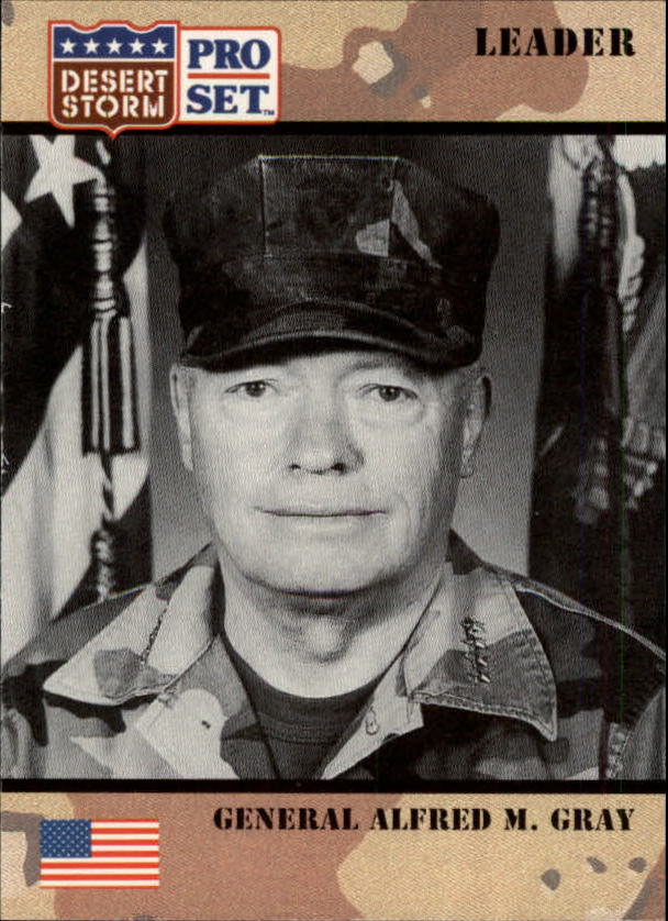 1991 Pro Set Desert Storm #82 General Alfred M. Gray/Commander, U.S. Marine Corps