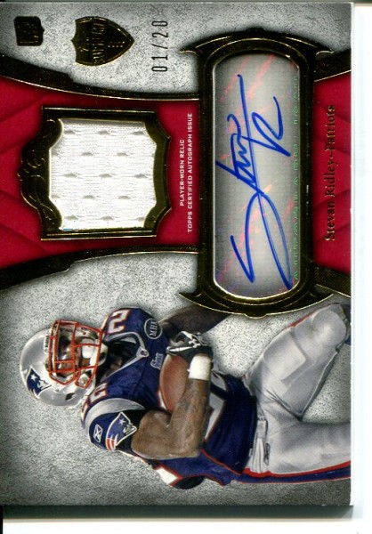 2011 Topps Supreme Autographed Relics Red #SARSR Stevan Ridley