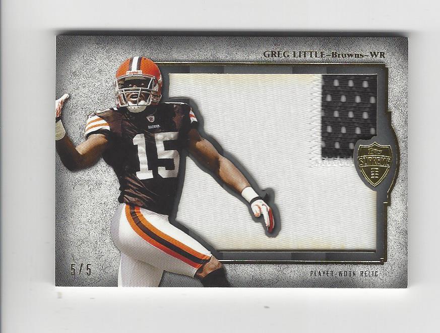 2011 Topps Supreme Rookie Relic Die Cuts Platinum Patch #SRDCGL Greg Little