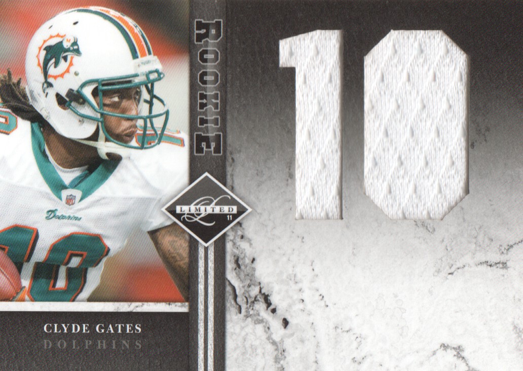 2011 Limited Rookie Jumbo Jerseys Jersey Number #14 Clyde Gates/49