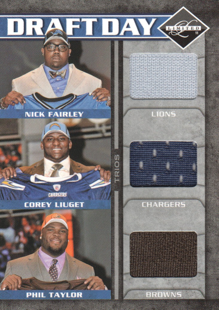 2011 Limited Draft Day Trios #2 Nick Fairley/Corey Liuget/Phil Taylor