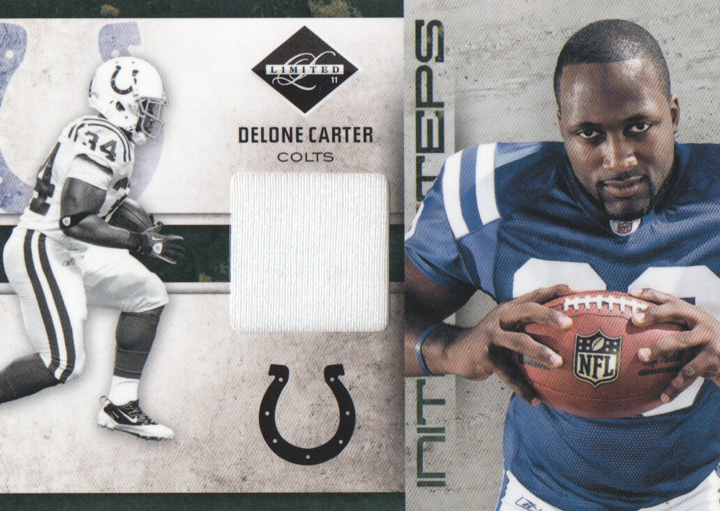 2011 Limited Initial Steps Jerseys #26 Delone Carter/99