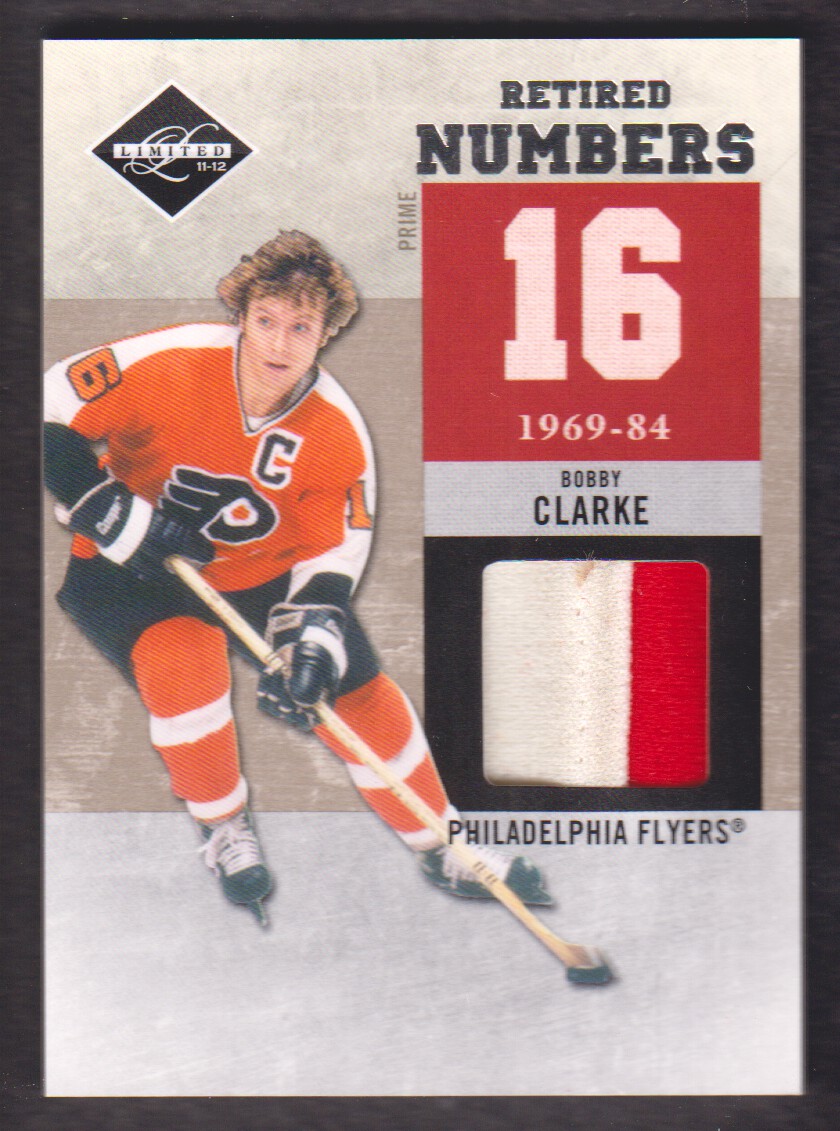 2011-12 Limited Retired Numbers Materials Prime #5 Bobby Clarke