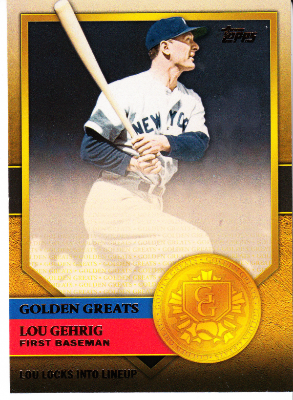 2012 Topps Golden Greats #GG1 Lou Gehrig